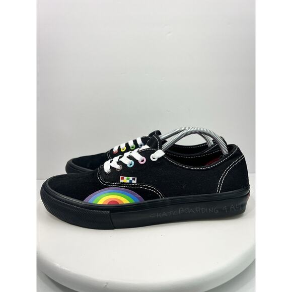 VANS Authentic Skate Pride Mens Size 10.5‎ Womens 12 Rainbow Casual Shoes NEW main image 7